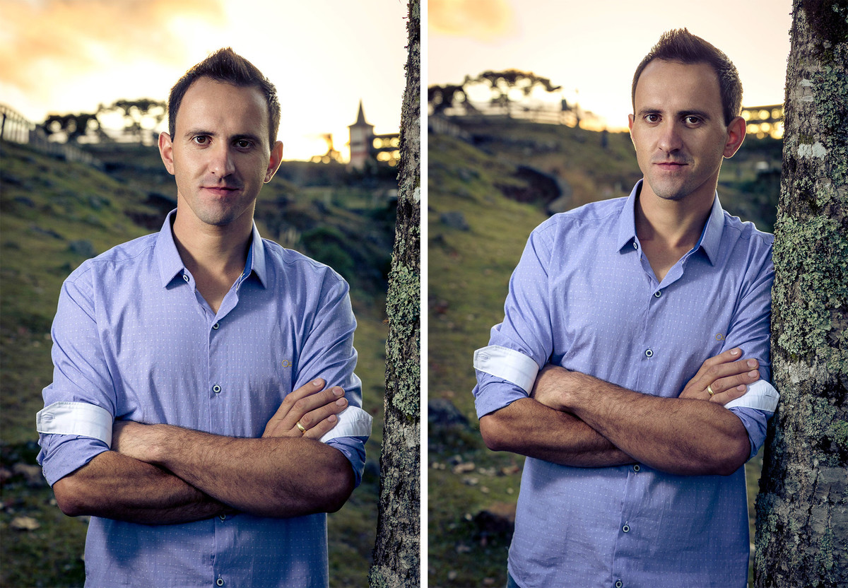 Retrato do noivo. Pré-Wedding Tamires e Cleber - Serra Catarinense, SC. Fotografo de casamentos Eduardo Pasqualini. Ensaio de Casal, Ensaio de Casamento.