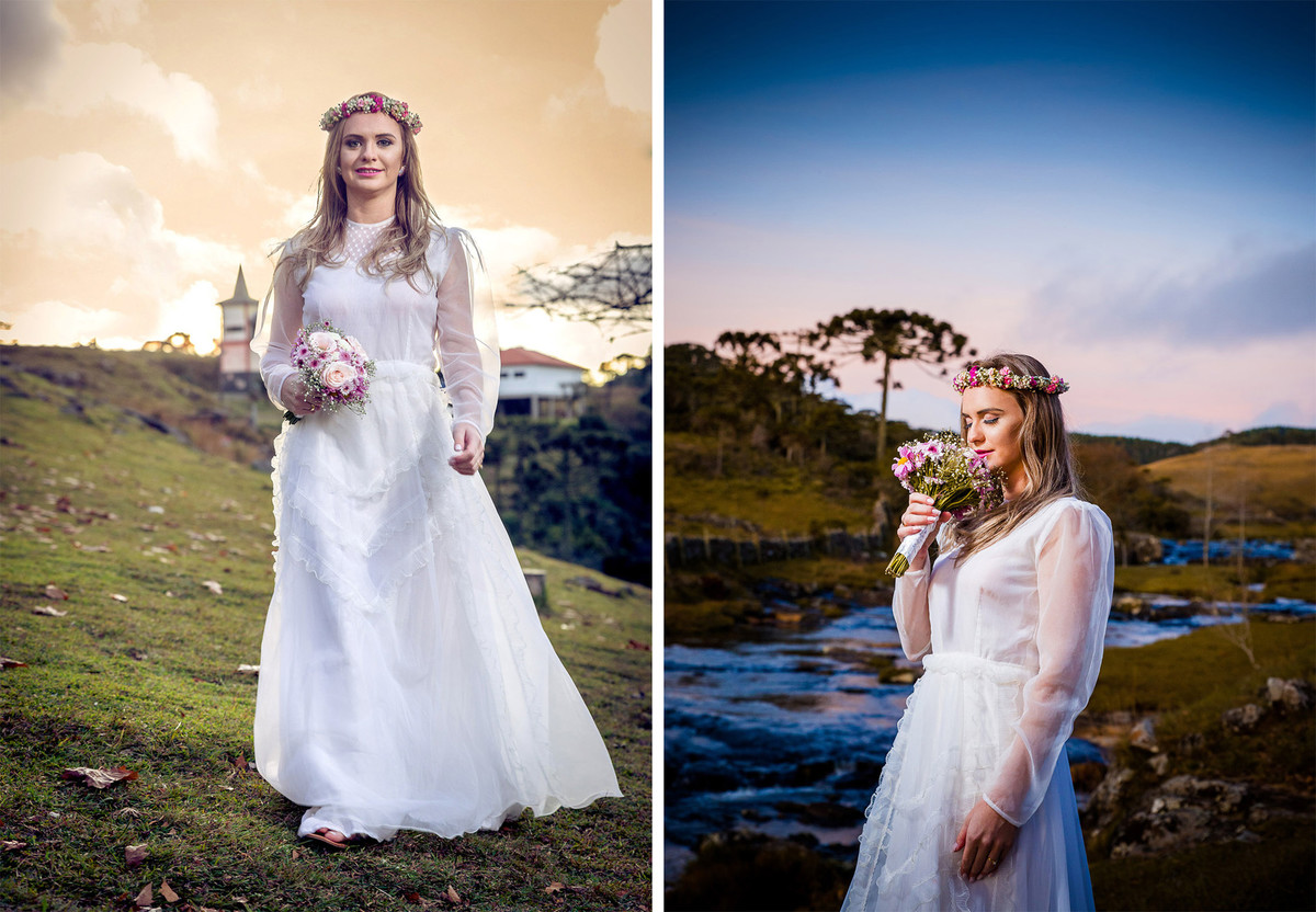 Retrato da noiva. Pré-Wedding Tamires e Cleber - Serra Catarinense, SC. Fotografo de casamentos Eduardo Pasqualini. Ensaio de Casal, Ensaio de Casamento.