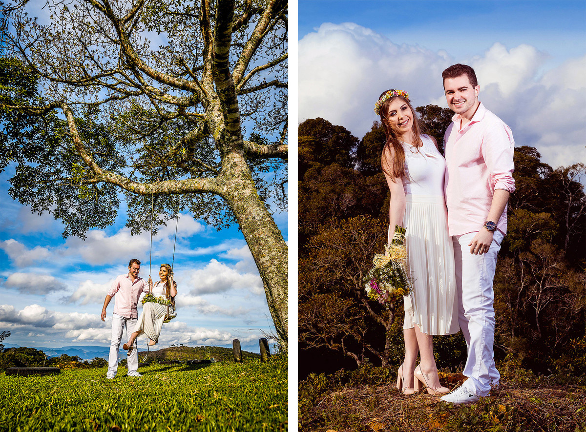 Balançando Pre-Wedding Vinícius e Caroline Presidente Nereu Sitio Colina. Fotografia de Eduardo Pasqualini Fotógrafo profissional de ensaio e casamento em Rio do Sul, Santa Catarina, Brasil.