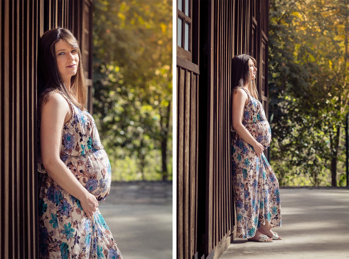 Gestante de Vestido. Ensaio gestante, gestação Eliane e Rojânio. Fotografia de Eduardo Pasqualini Fotógrafo em Rio do Sul, Santa Catarina, Brasil.