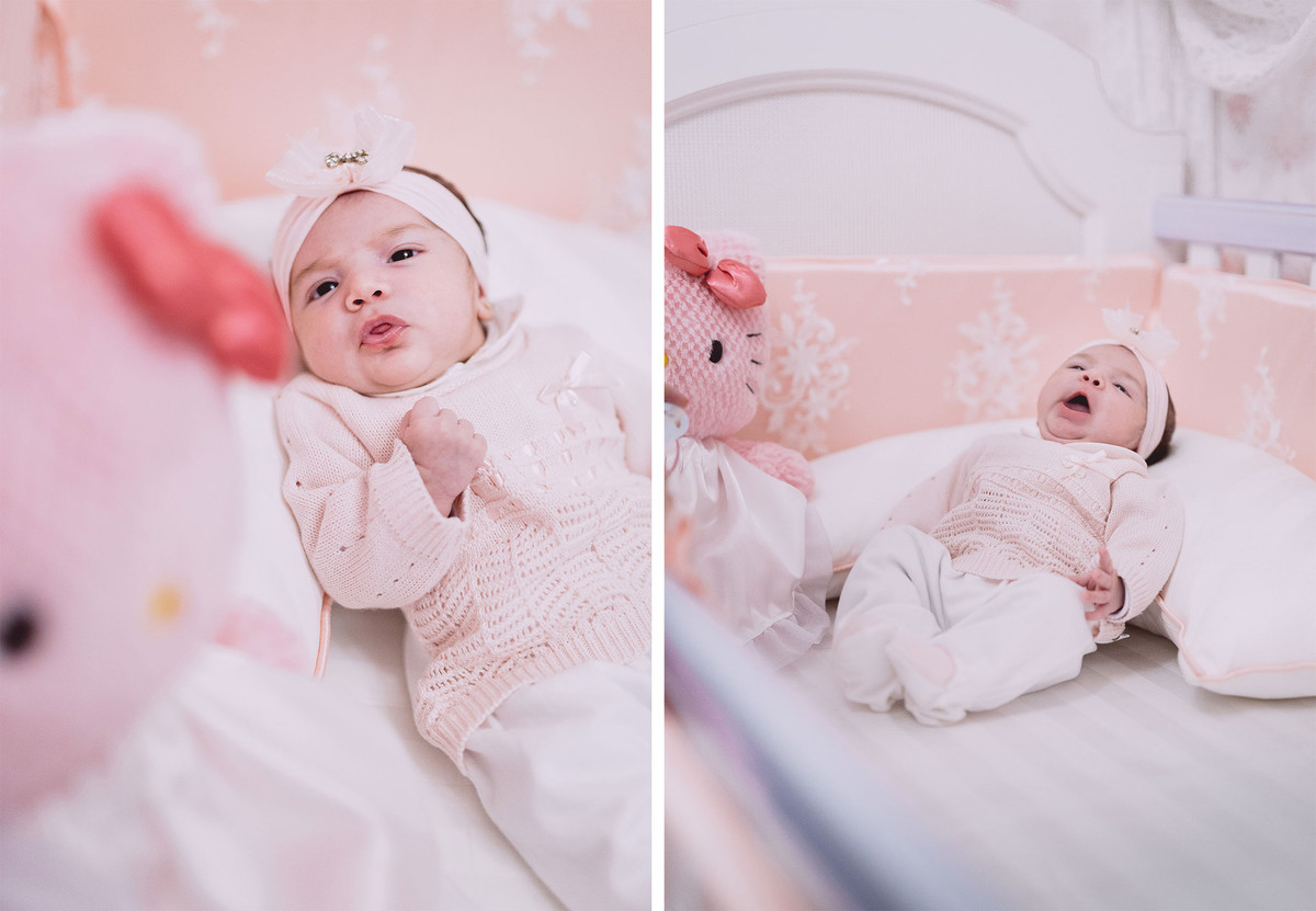 Bercinho. Fotografia Documental de familía, Bebê um mês. Fotografia de Eduardo Pasqualini, fotógrafo em Rio do Sul, Santa Catarina.