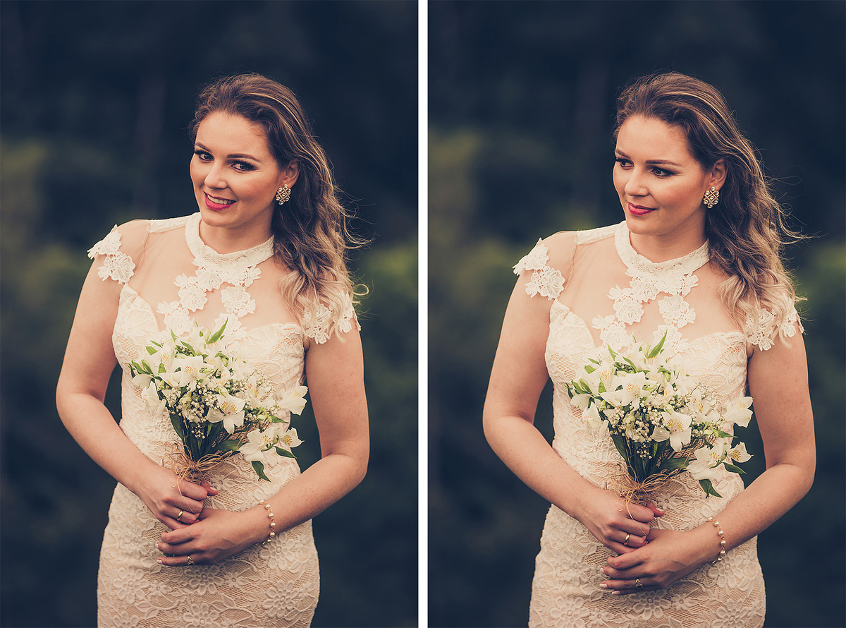 A noiva Maiara. Pre-wedding Maiara e Alessandro, Presidente Nereu, Sítio Colina. Fotografia de Eduardo Pasqualini, fotógrafo de casamentos e ensaios em Rio do Sul, Santa Catarina.