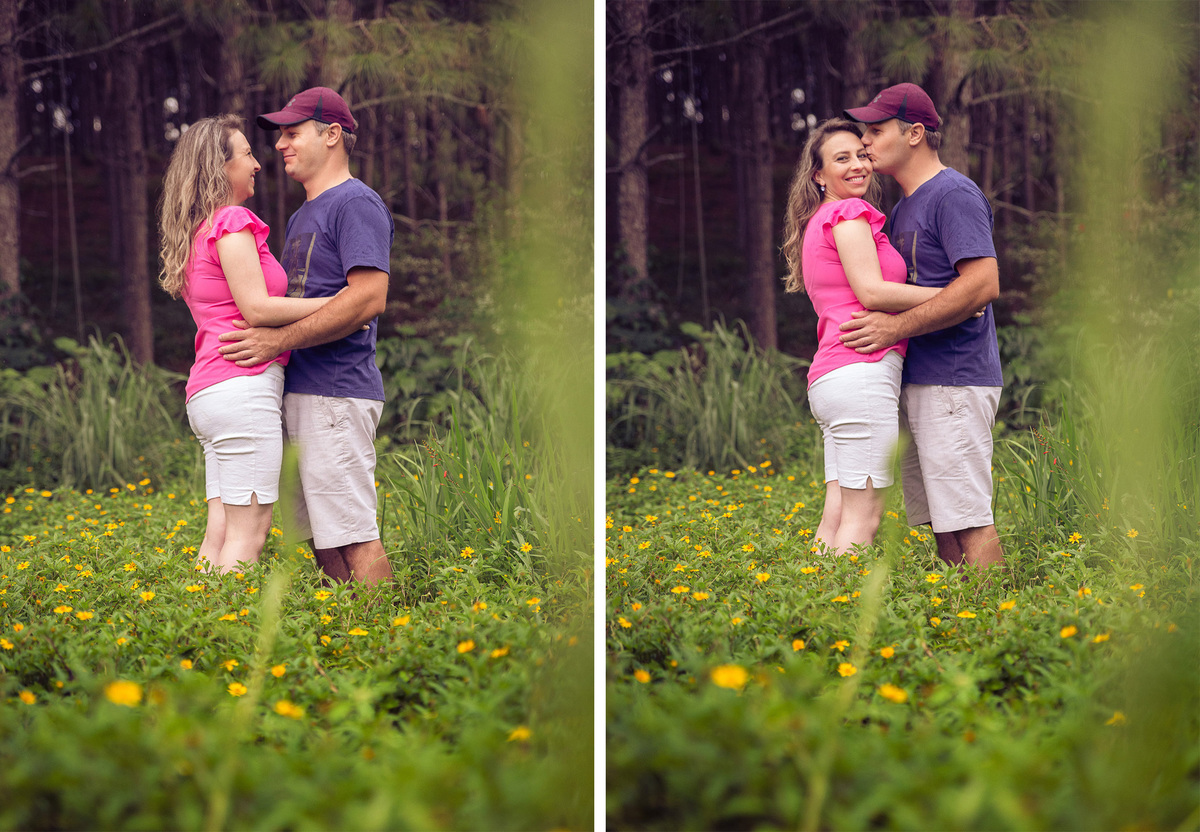 Beijos... Tânia e Jorge. Pre-casamento, Pre-wedding. Fotografia de Eduardo Pasqualini, fotógrafo de casamentos e ensaios em Rio do Sul, Santa 