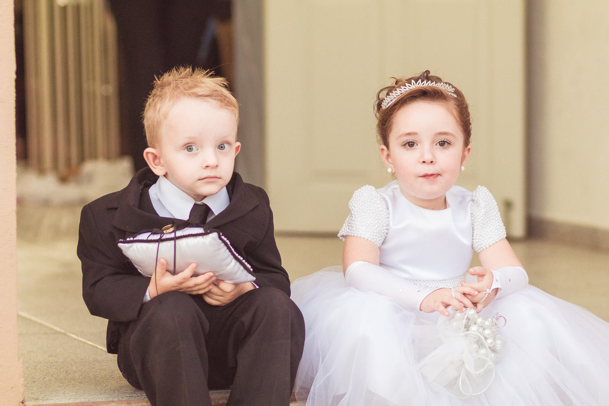 Daminha e Pajem. Casamento em Presidente Nereu. Thais e Maicon. Fotografia de Eduardo Pasqualini, fotógrafo de casamentos e ensaios em Rio do Sul, Santa Catarina.