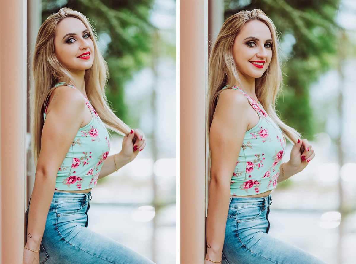 Feliz. Ensaio Fotográfico Feminino Externo. Fotografia de Eduardo Pasqualini, fotógrafo de casamentos e ensaios em Rio do Sul, Santa Catarina.