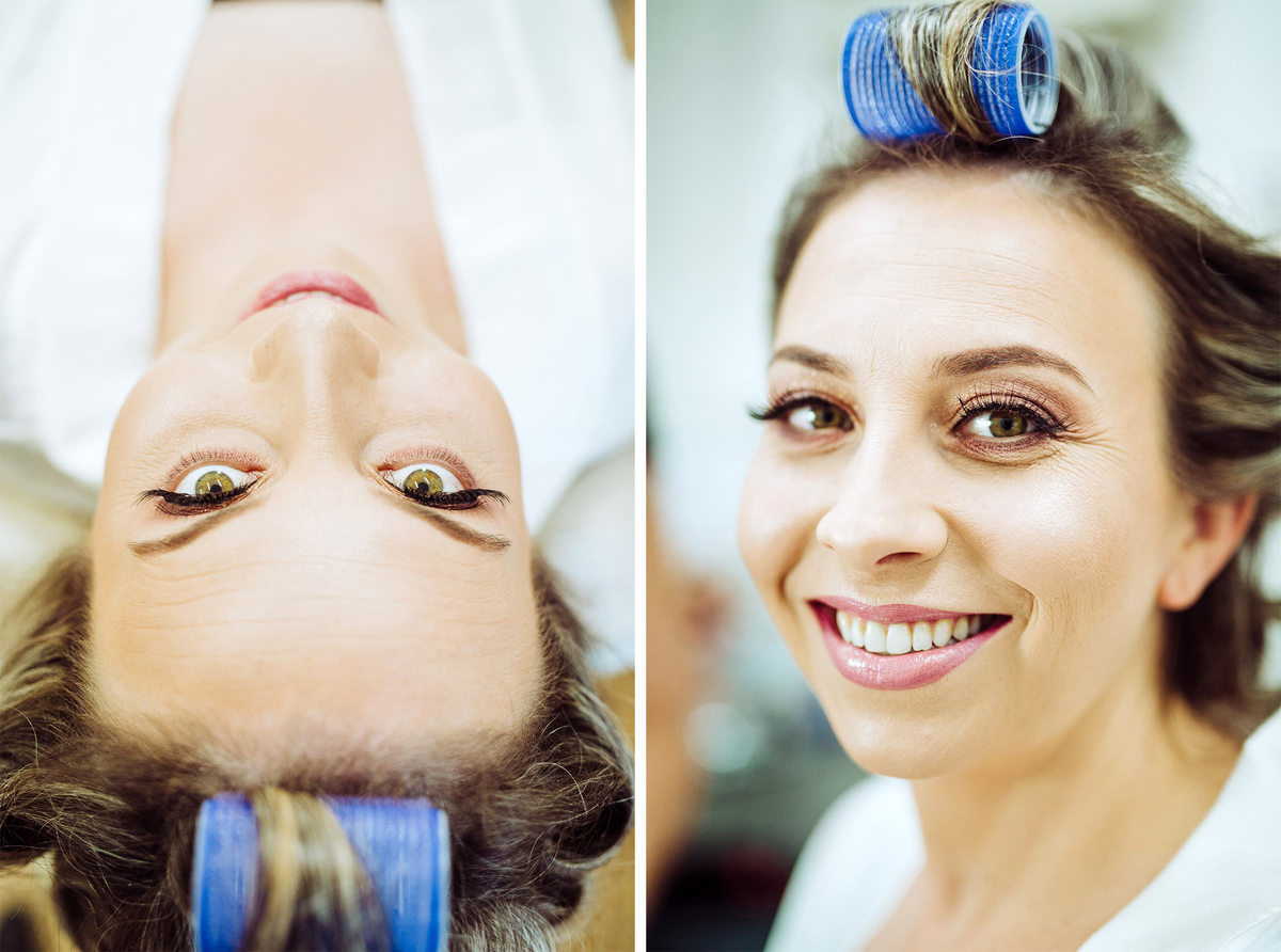 Noiva maquiada... Casamento Tânia e Jorge. Casa Madrid Eventos, Igreja Matriz Catedral São João Batista. Fotografia de Eduardo Pasqualini, fotógrafo de casamentos e ensaios em Rio do Sul, Santa Catarina.