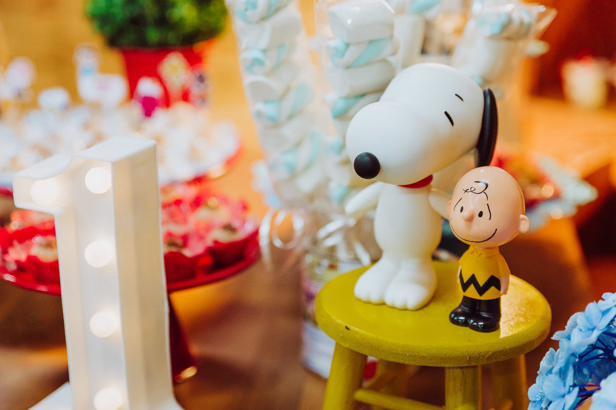 Snoopy e Charlie Brown. Aniversário Infantil. Aniversário Infantil 1 Aninho John, Alan e Karina. Azeite de Oliva Casa de Eventos. Fotografia de Eduardo Pasqualini, fotógrafo de casamentos e ensaios em Rio do Sul, Santa Catarina.