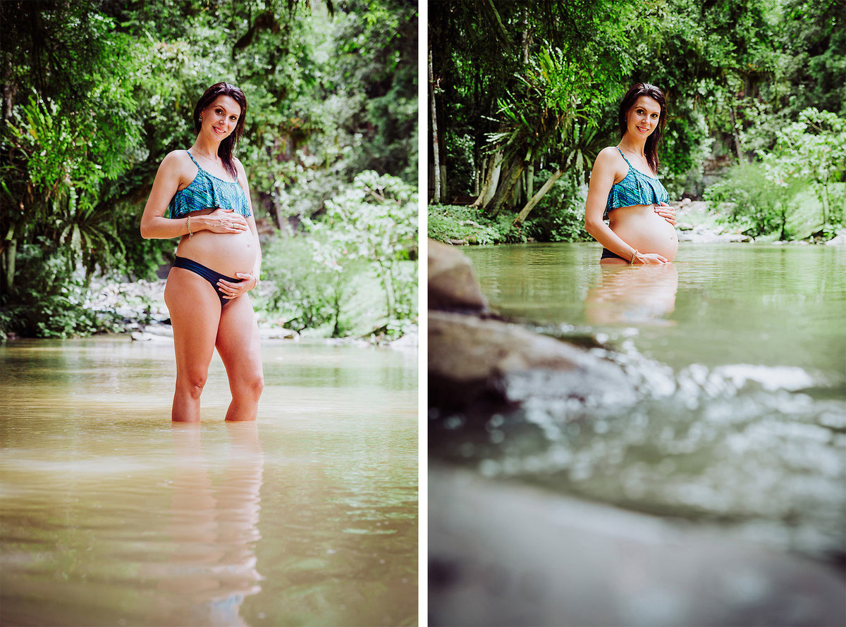 Águas... Ensaio Gestante Ângela e Anderson, Gestação Davi. Cachoeira Trombudo Central. Fotografia de Eduardo Pasqualini, fotógrafo de casamentos e ensaios em Rio do Sul, Santa Catarina.