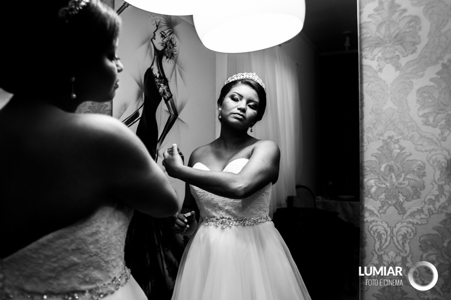 noiva se preparando para casamento