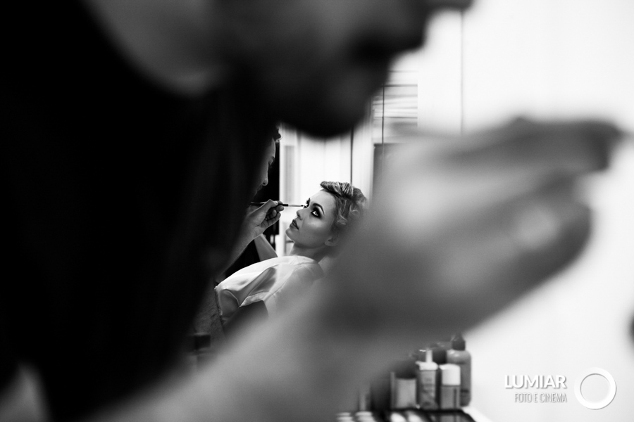 noiva se preparando para casamento em sjc