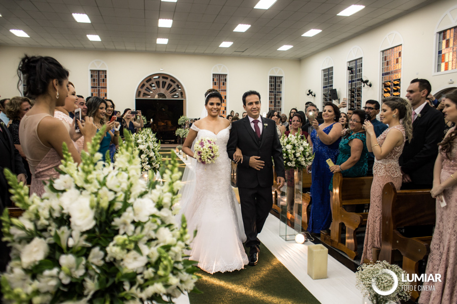 pai e filha no casamento