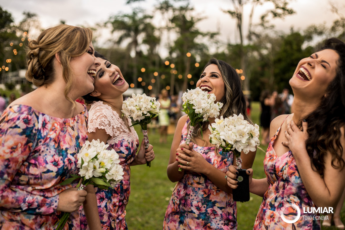madrinhas e seus buquês