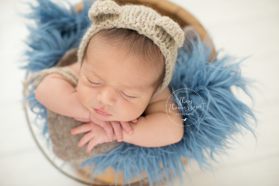 ensaio de newborn menino ursinho