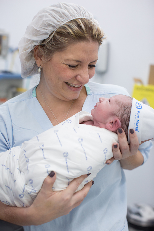 detalhes de um parto em familia
