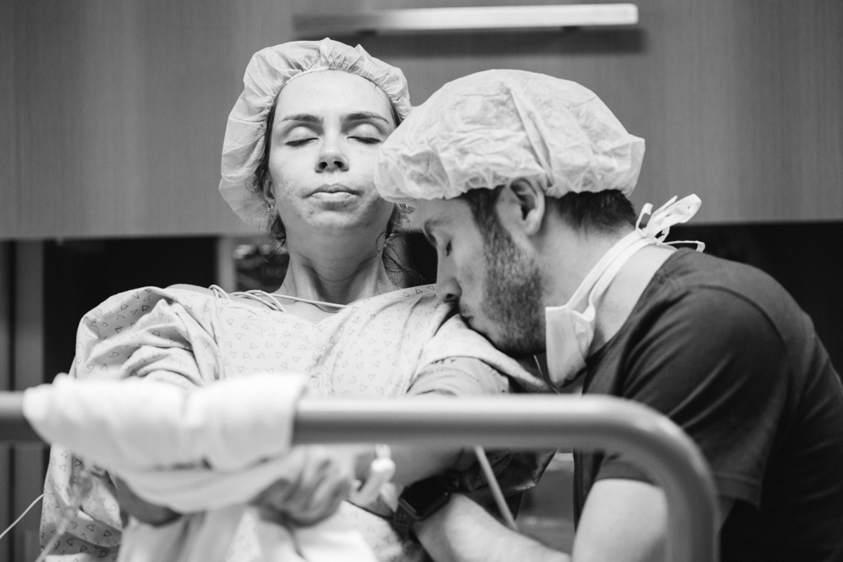 detalhes da fotografia de parto