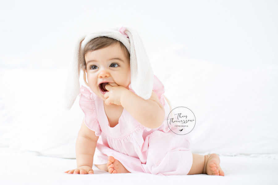 ensaio de bebê para a Páscoa