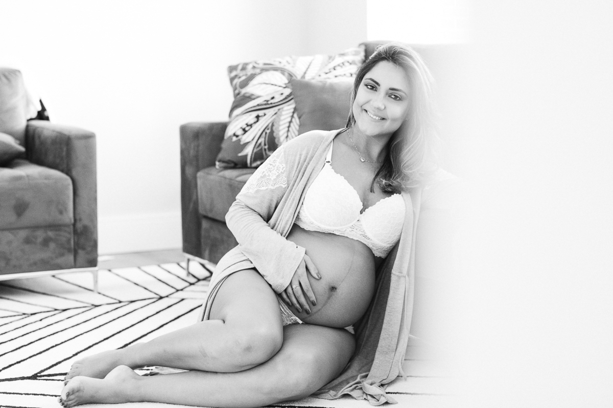 fotos de gestante em casa