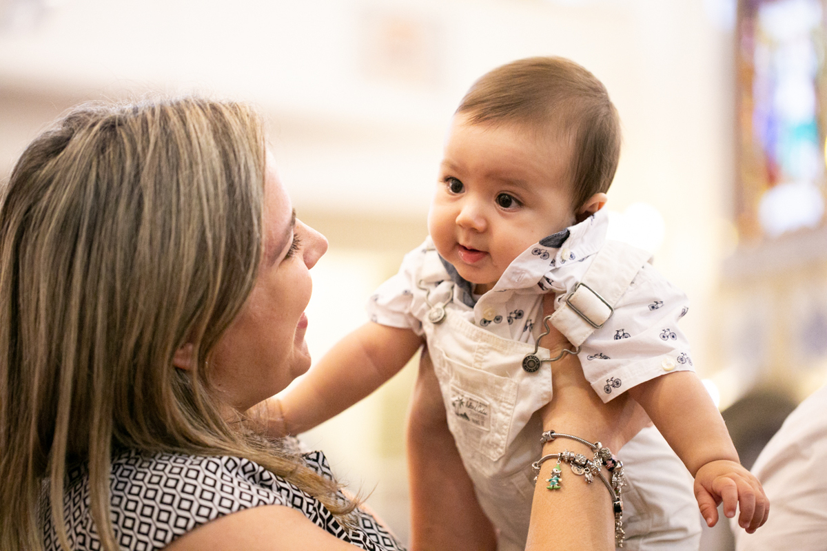 detalhes do batizado do Rafael