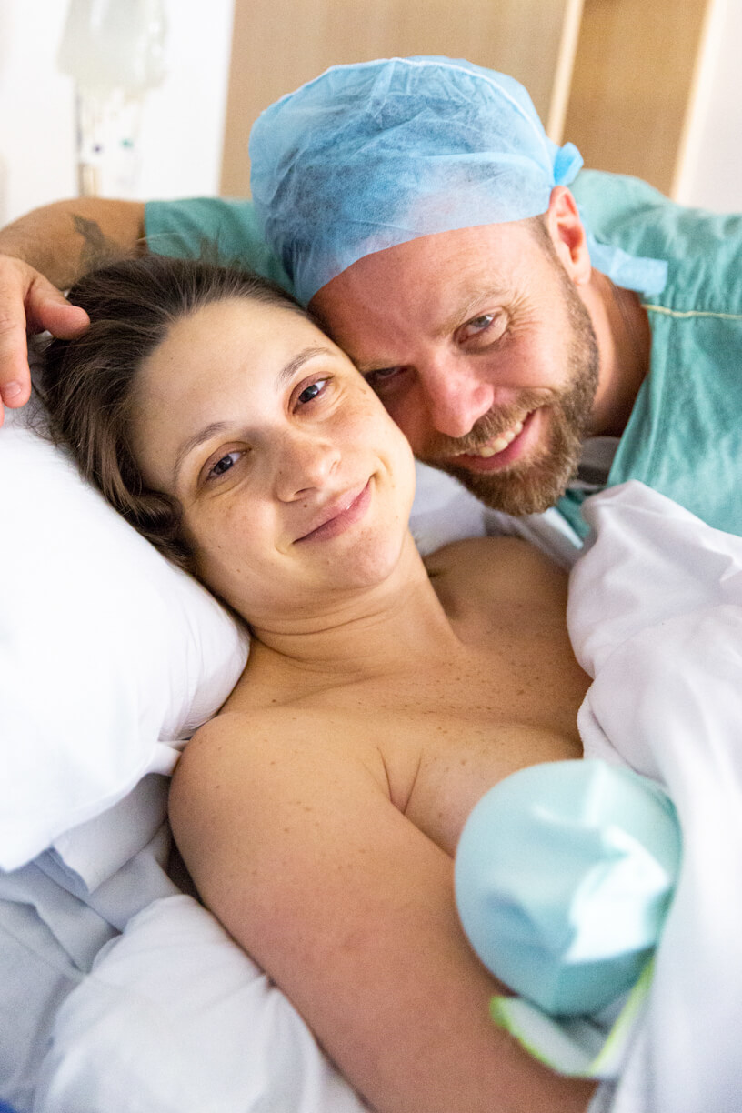 foto de familia na maternidade