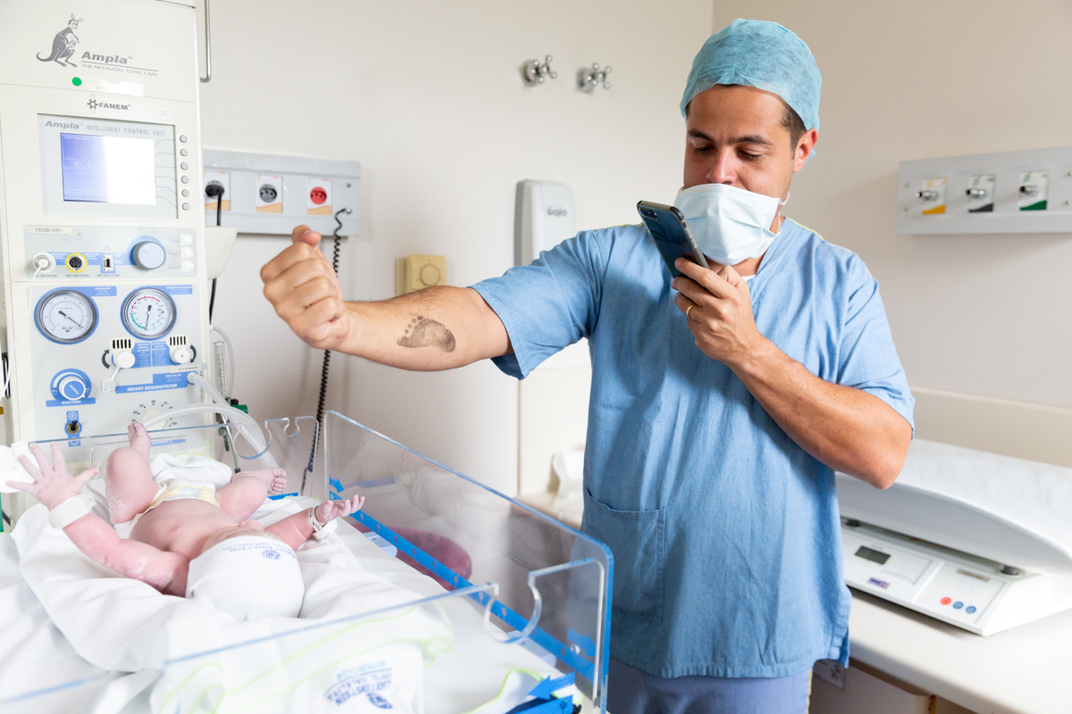 registro fotografico do parto