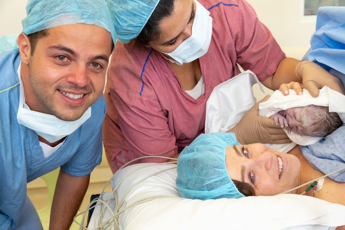 fotos de parto cesaria