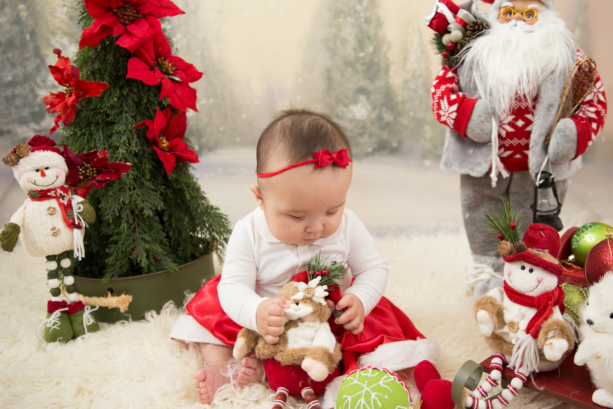 fotografia de crianca de natal