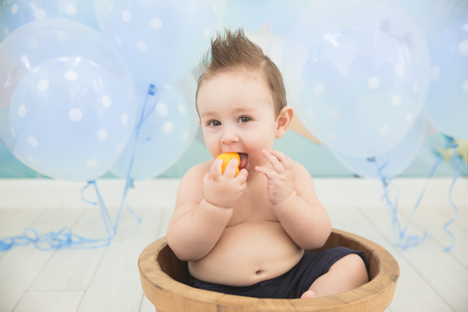 ensaio de smash the cake menino