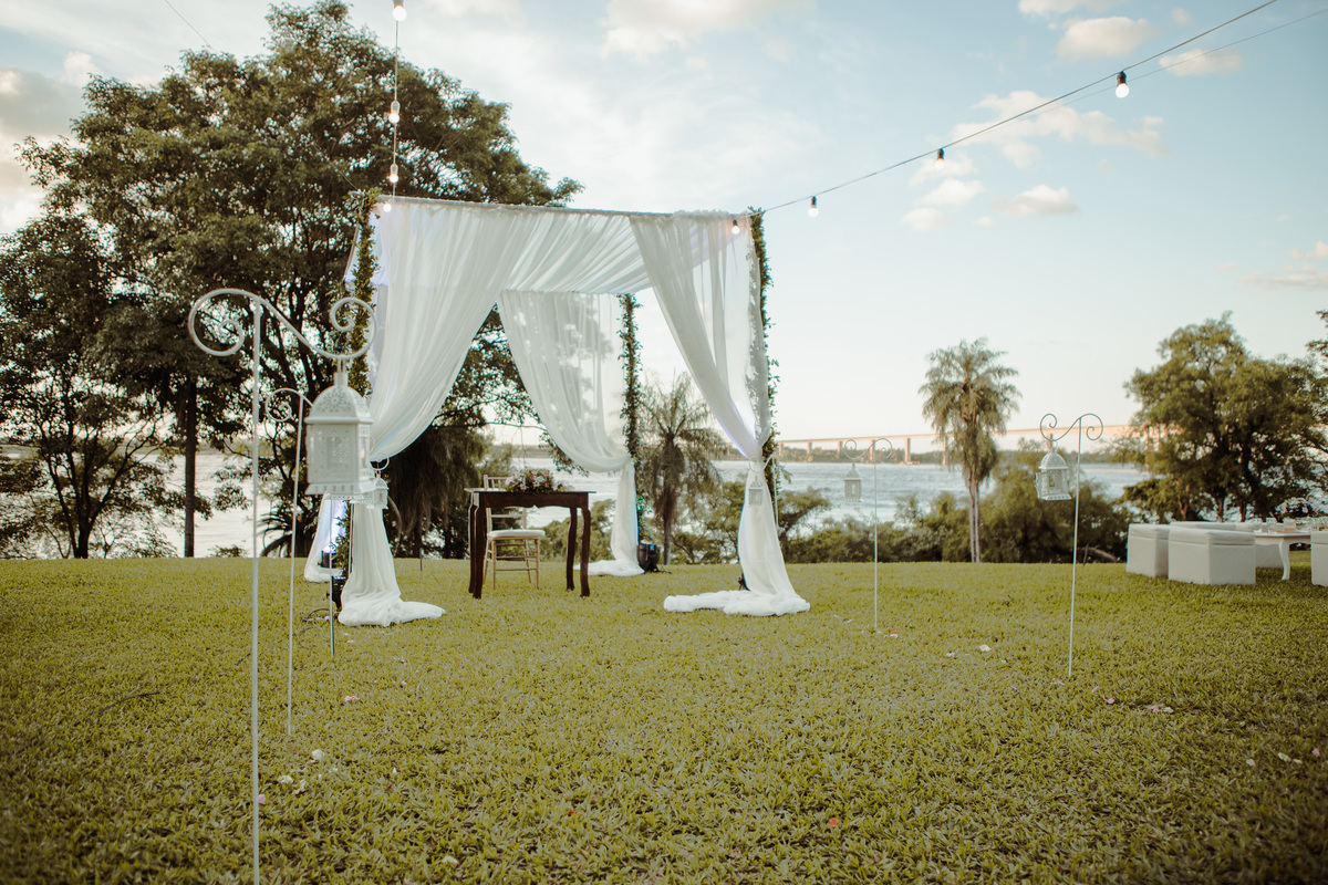 todo listo para el casamiento civil en el castillo remanso . Paraguay