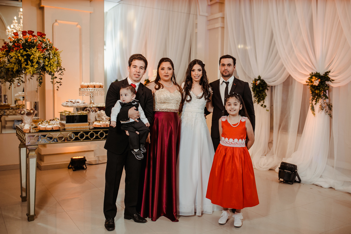 foto familiar en la colación en la Riviere