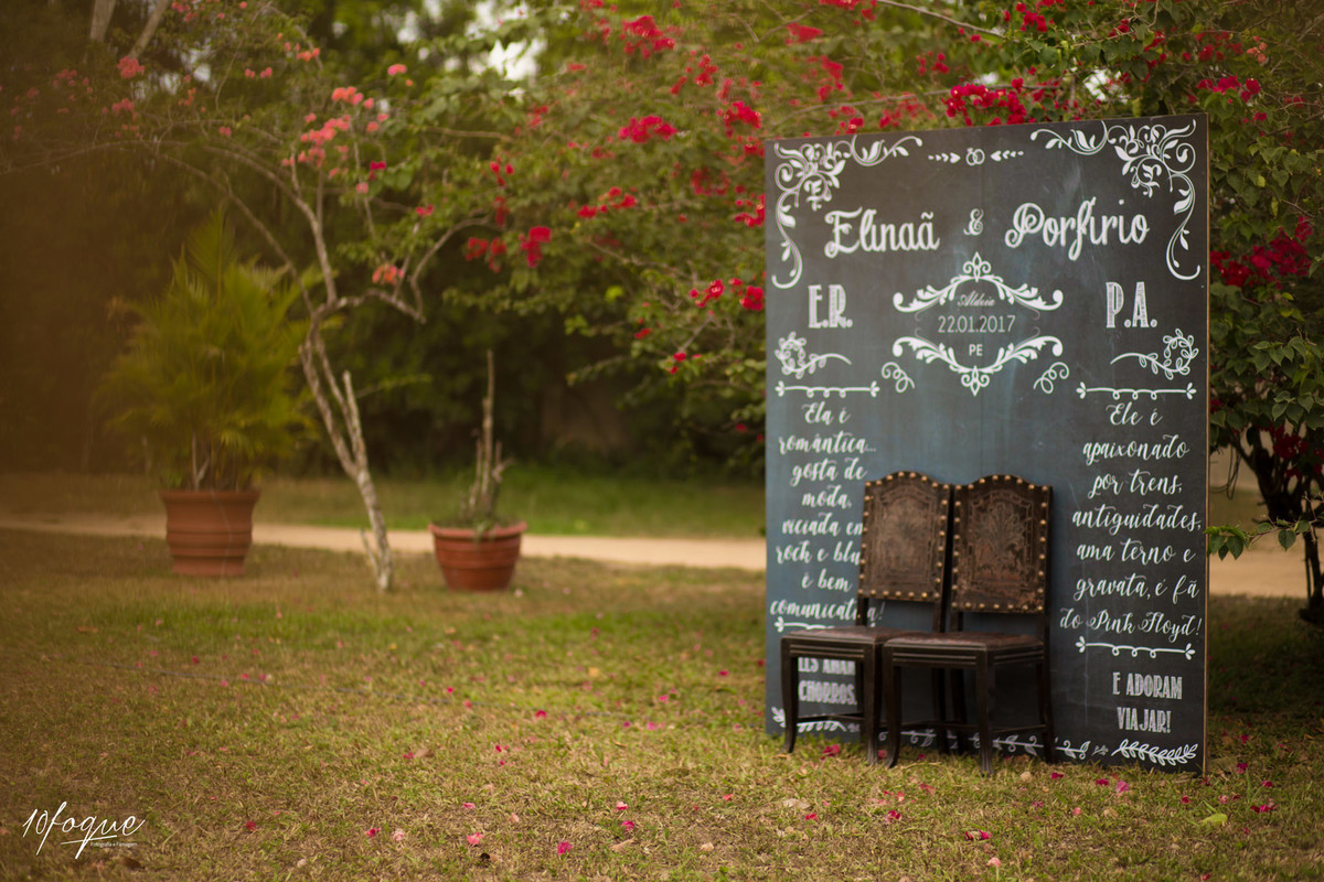 Decoração do casamento de Rayssa e Porfírio realizado em Recife - Pernambuco