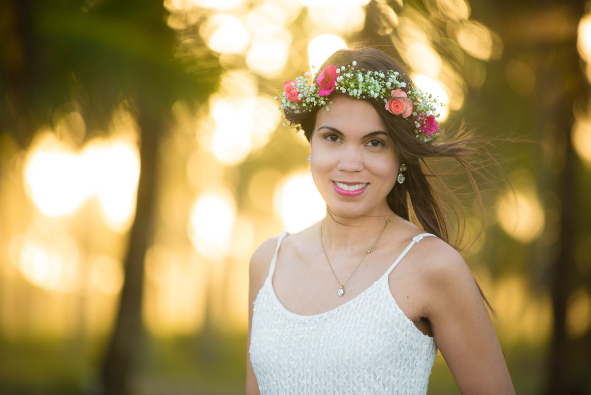 Linda noiva no seu ensaio pré casamento realizado em Recife