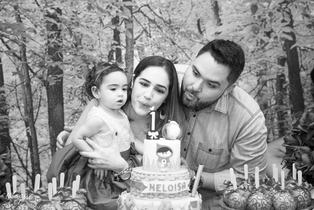 Alegria na hora dos parabéns de Heloísa realizado em Recife