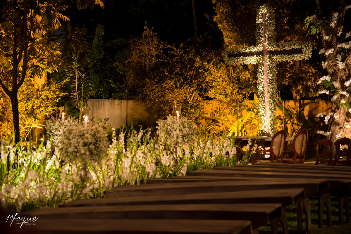 Decoração do casamento de Alliny e Wilton realizado em Recife - Pernambuco.