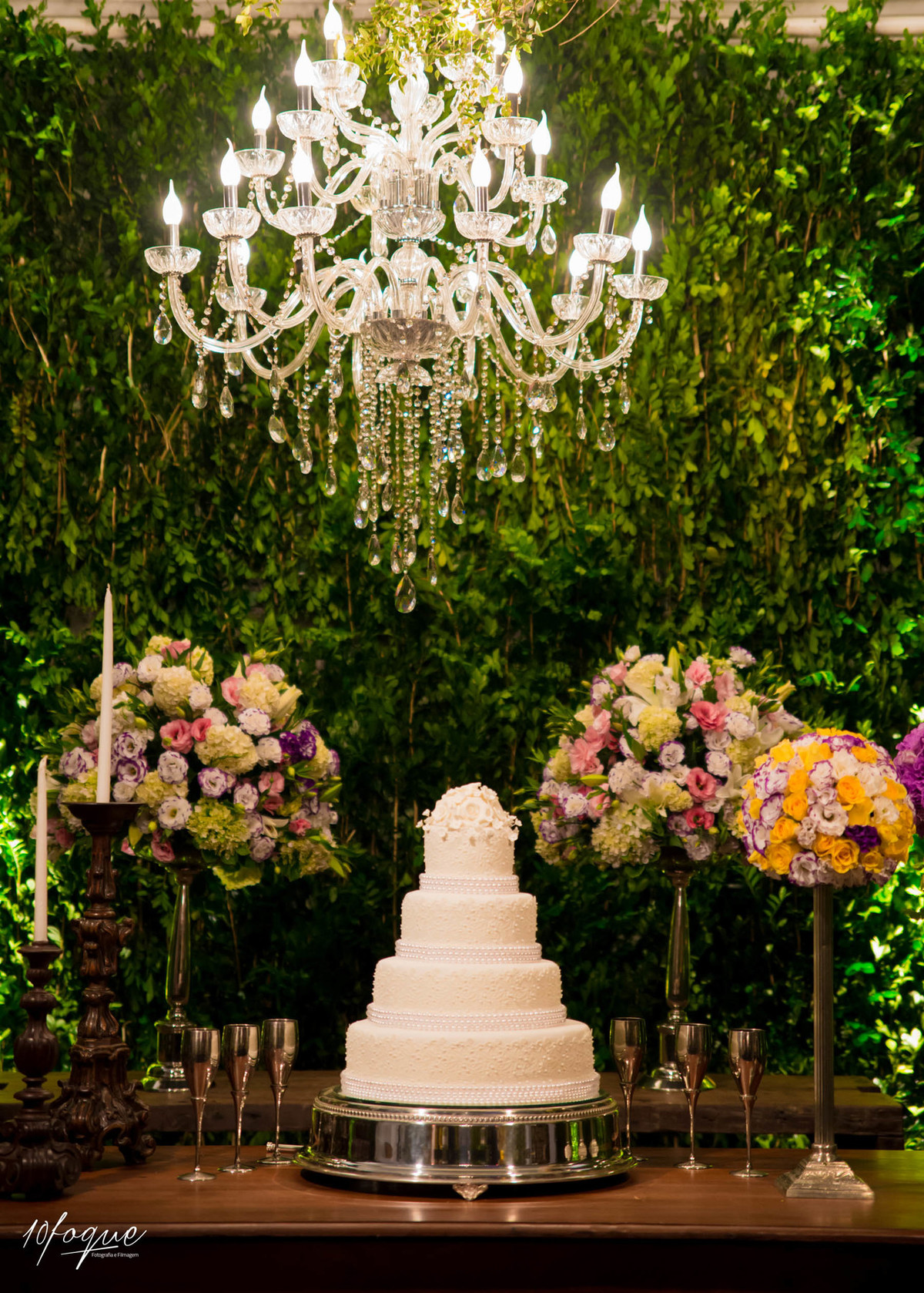 Decoração do casamento de Alliny e Wilton realizado em Recife - Pernambuco.