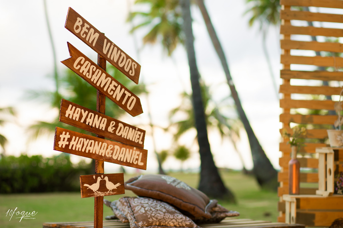 Decoração do casamento de Hayana e Daniel realizado em Recife - Pernambuco