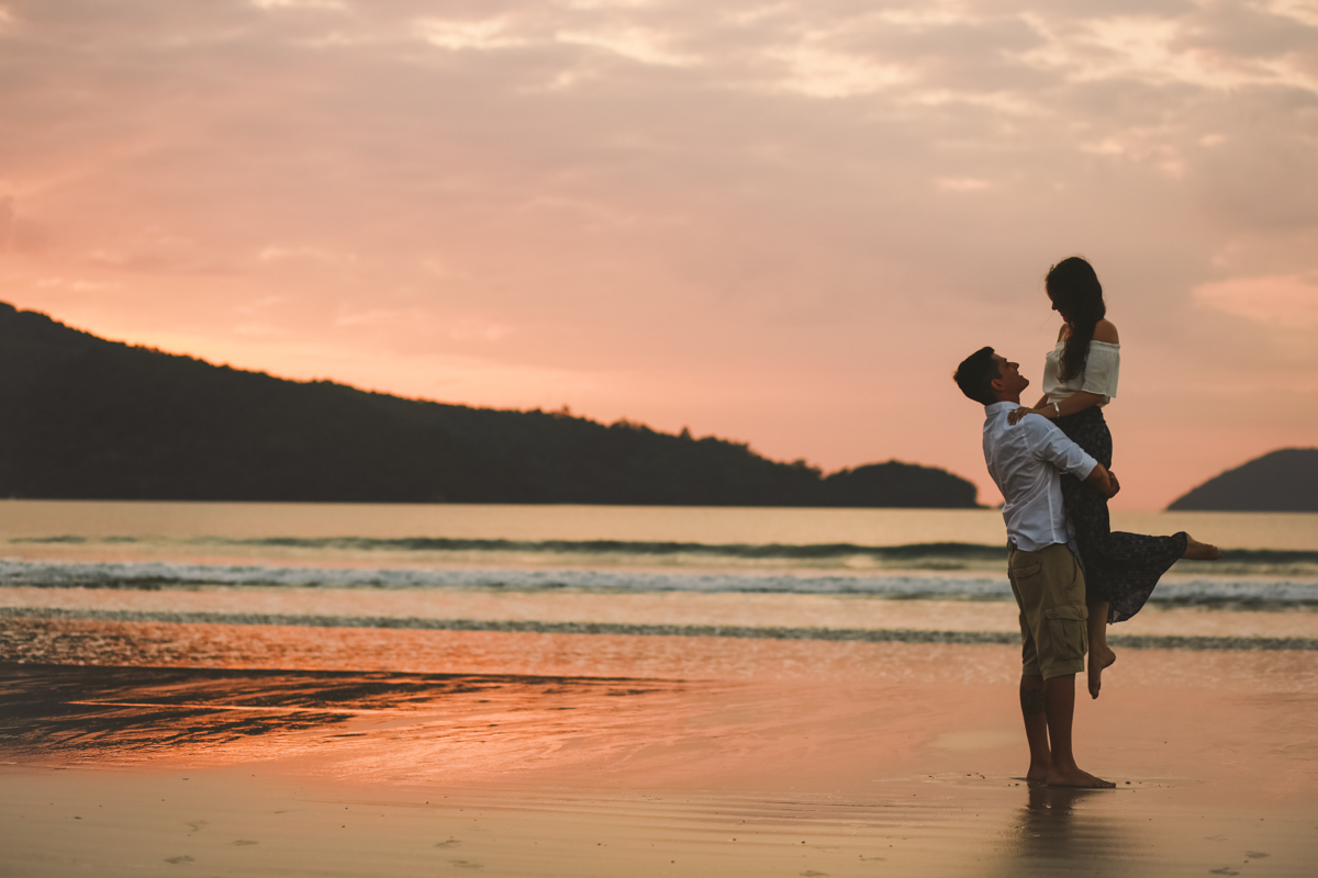 Ensaio de Casal em Ubatuba, Litoral Norte de São Paulo