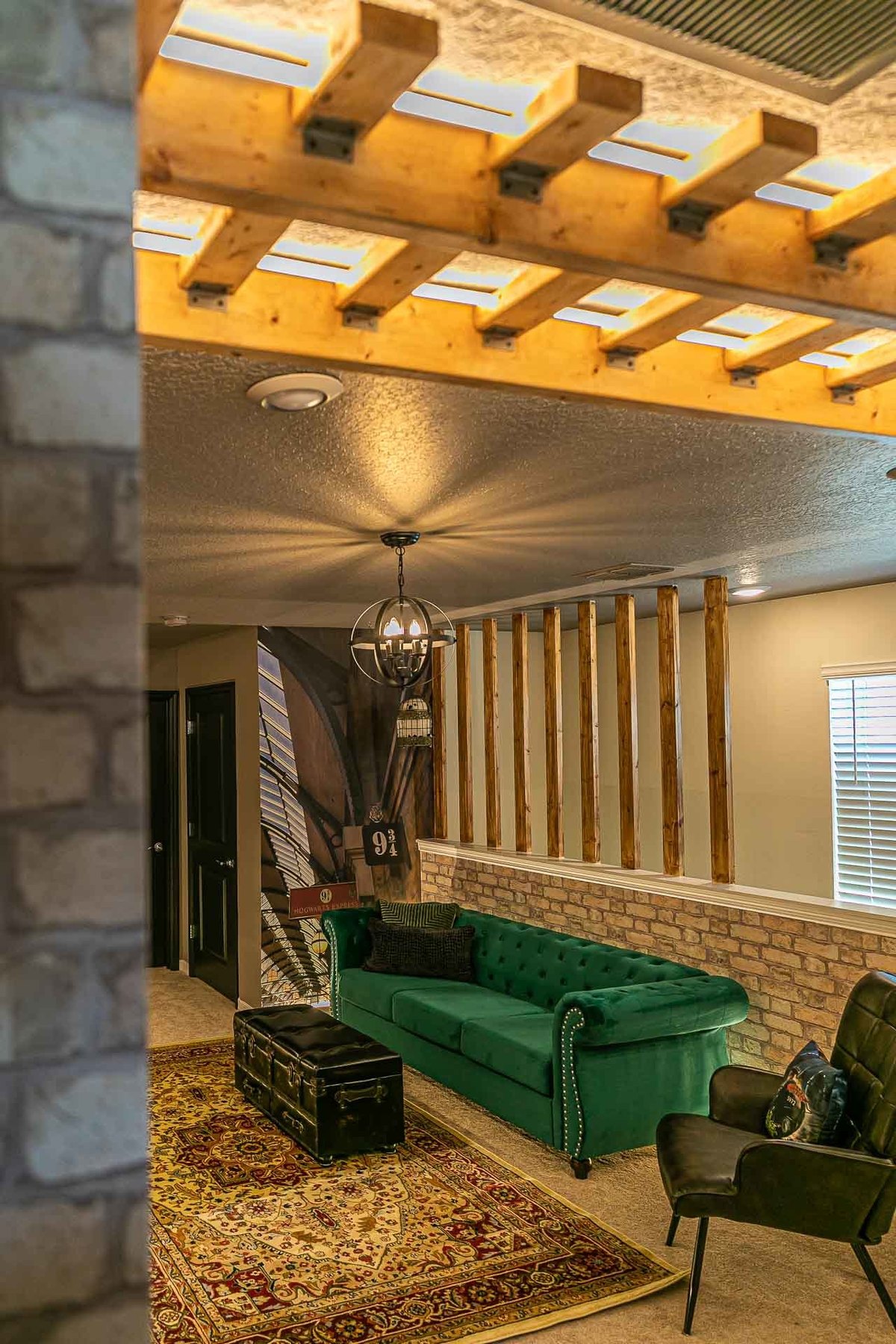 Iconic Harry Potter Themed Room: Dive into the magical world of Harry Potter with this creatively themed room, designed by architects to enchant guests of this Orlando vacation home.
