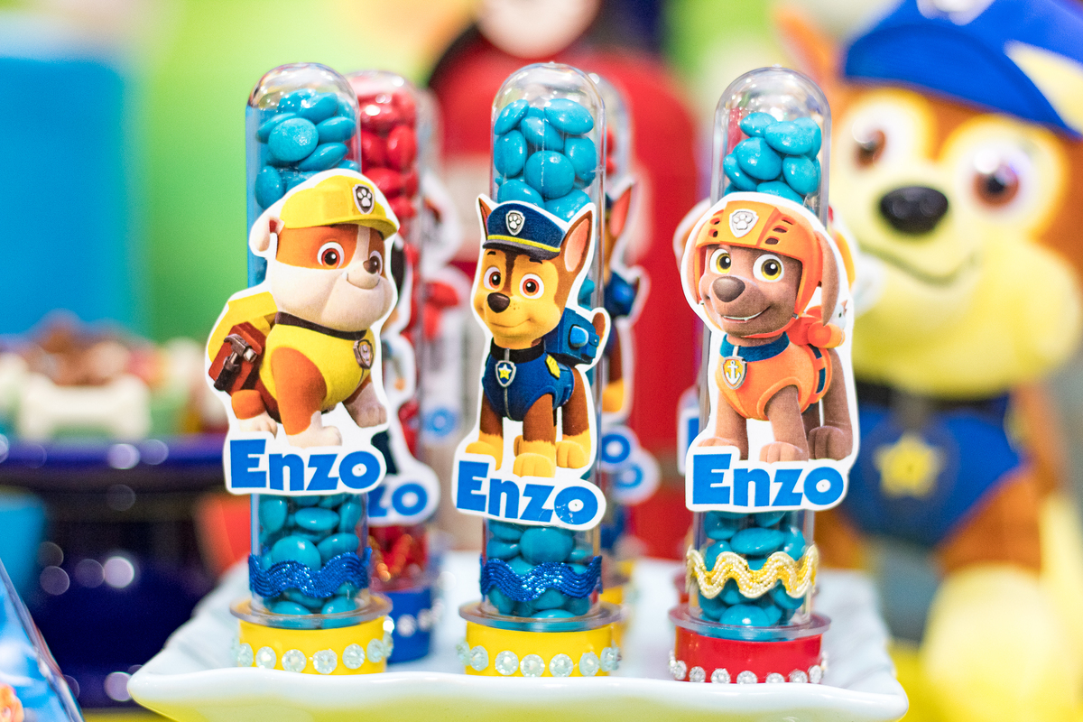 Fotografia de detalhes dos doces.