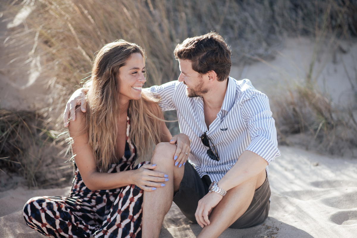 beach engagement session