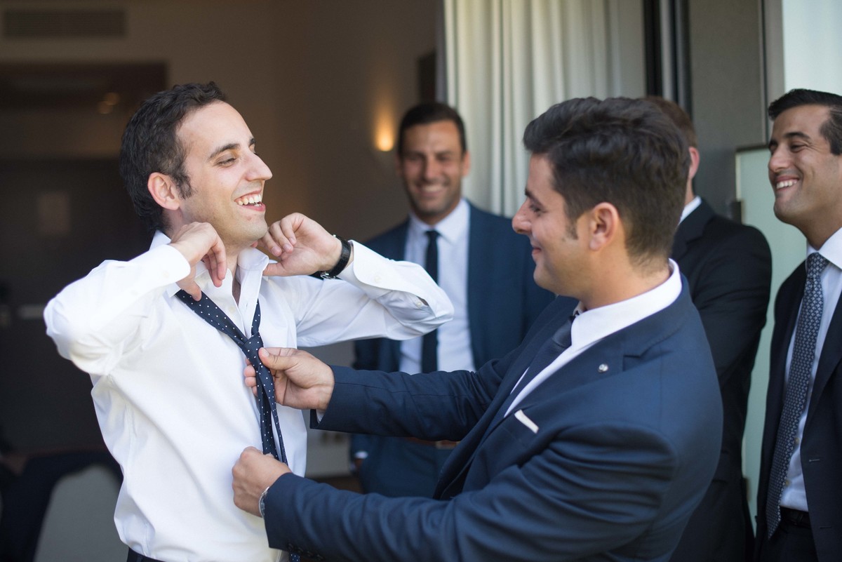 preparação do noivo