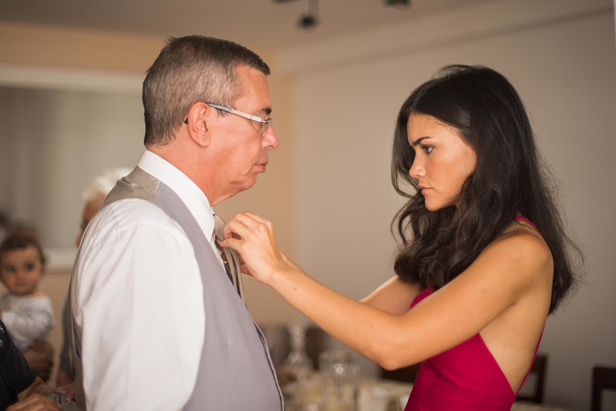 irmã da noiva e pai da noiva