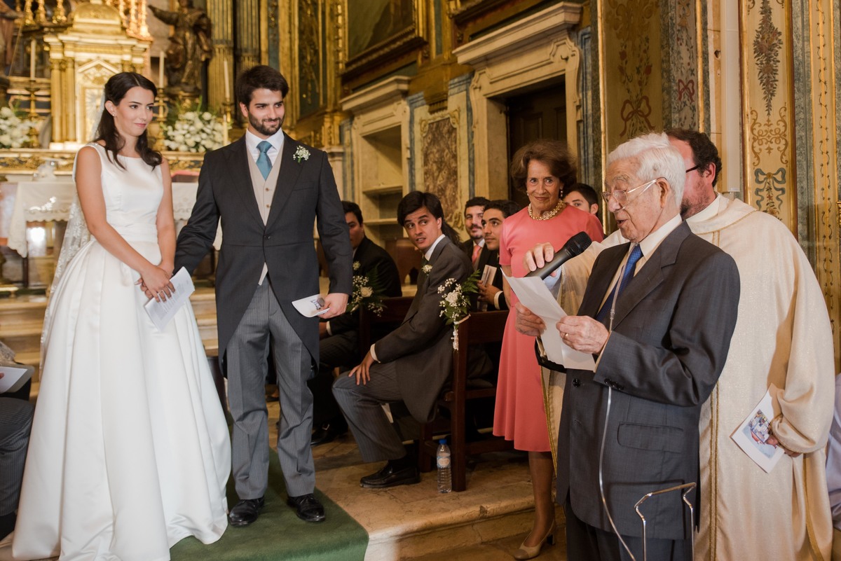 cerimonia de casamento com avô