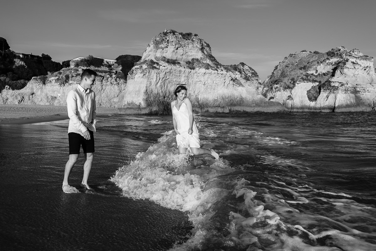 Sessão de Noivado na Praia de Portimão
