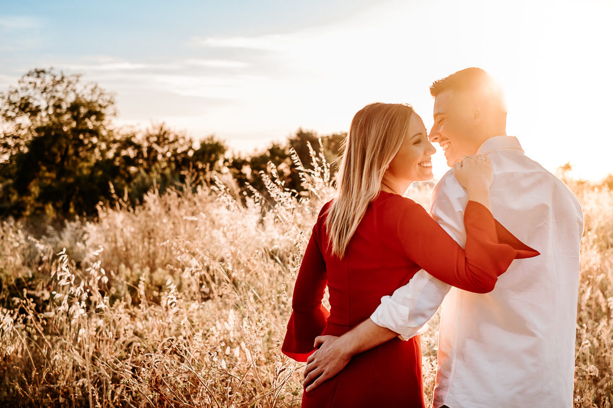 Noivos no Por do Sol