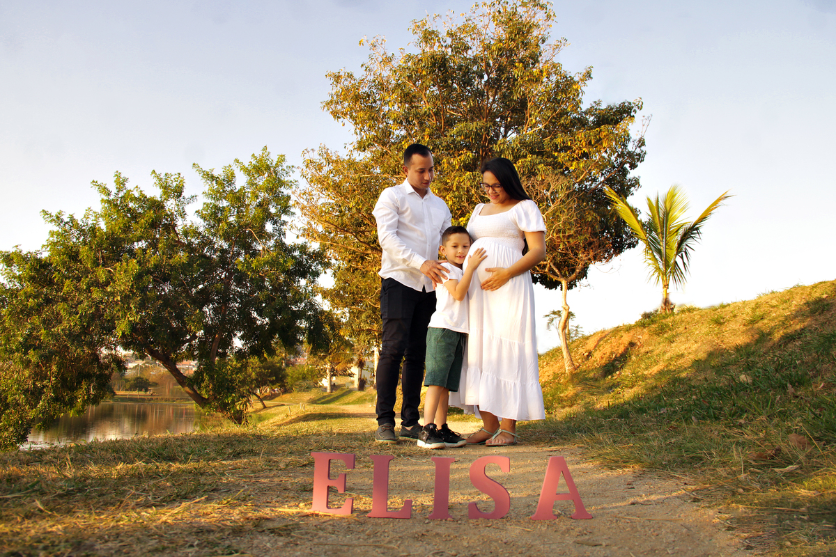parque das águas - sorocaba - são paulo - mãe de menino - mãe de menina - foto de família - ensaio de gestante externo 