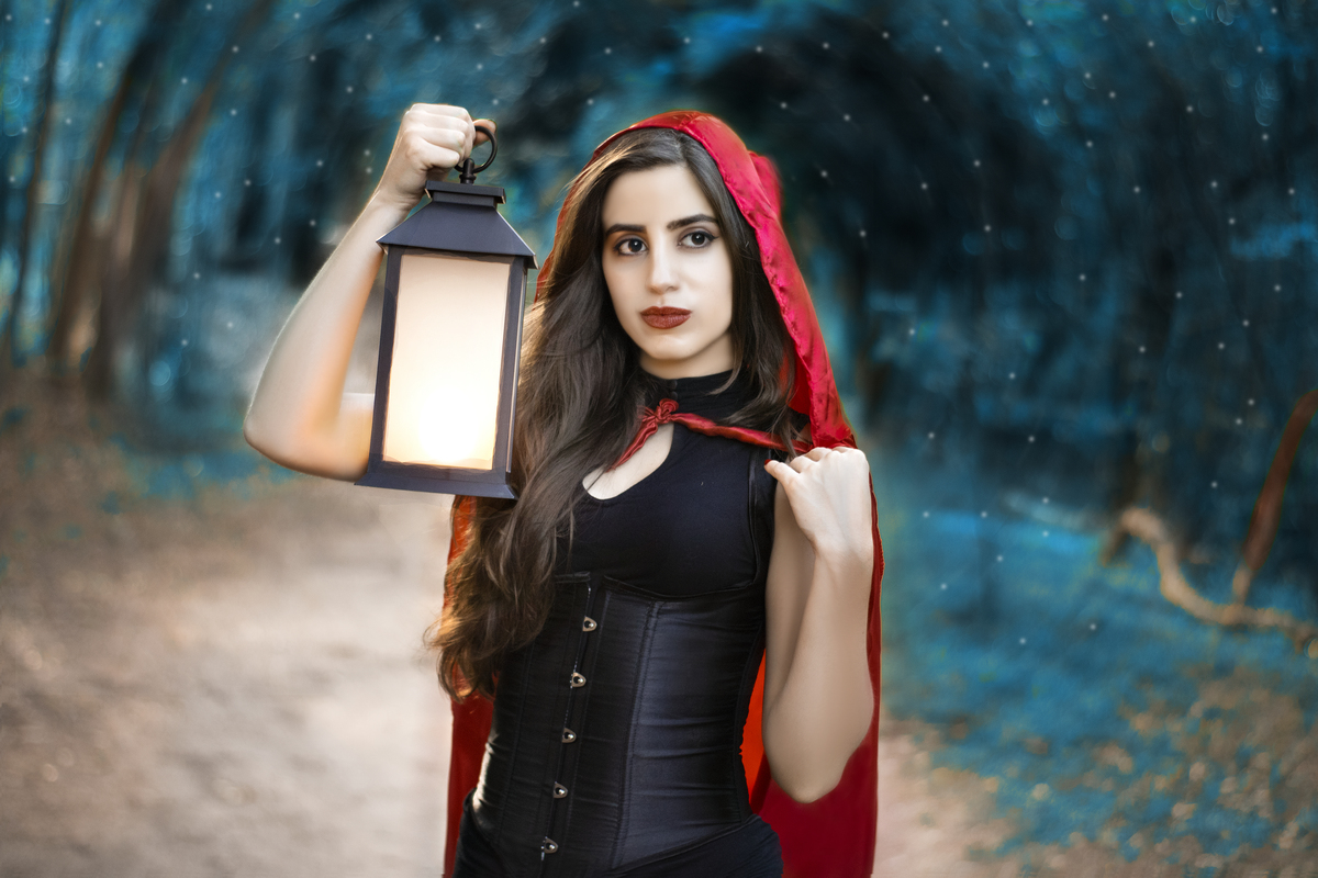 ensaio tematico- ensaio feminino - ensaio externo - chapeuzinho vermelho.