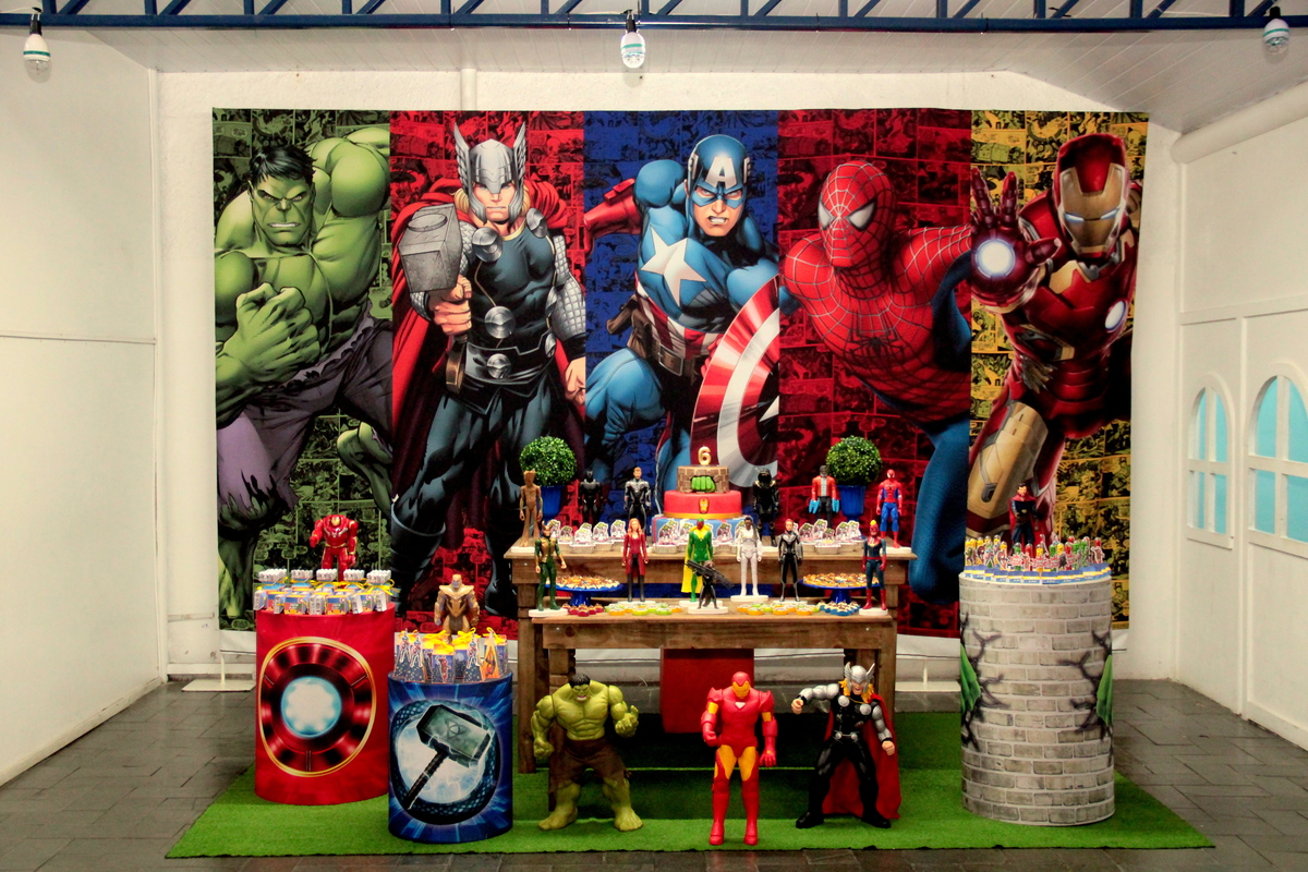 aniversario - decoração vingadores - homem de ferro - festa de aniversario -  votorantim - sao paulo - foto de aniversario 