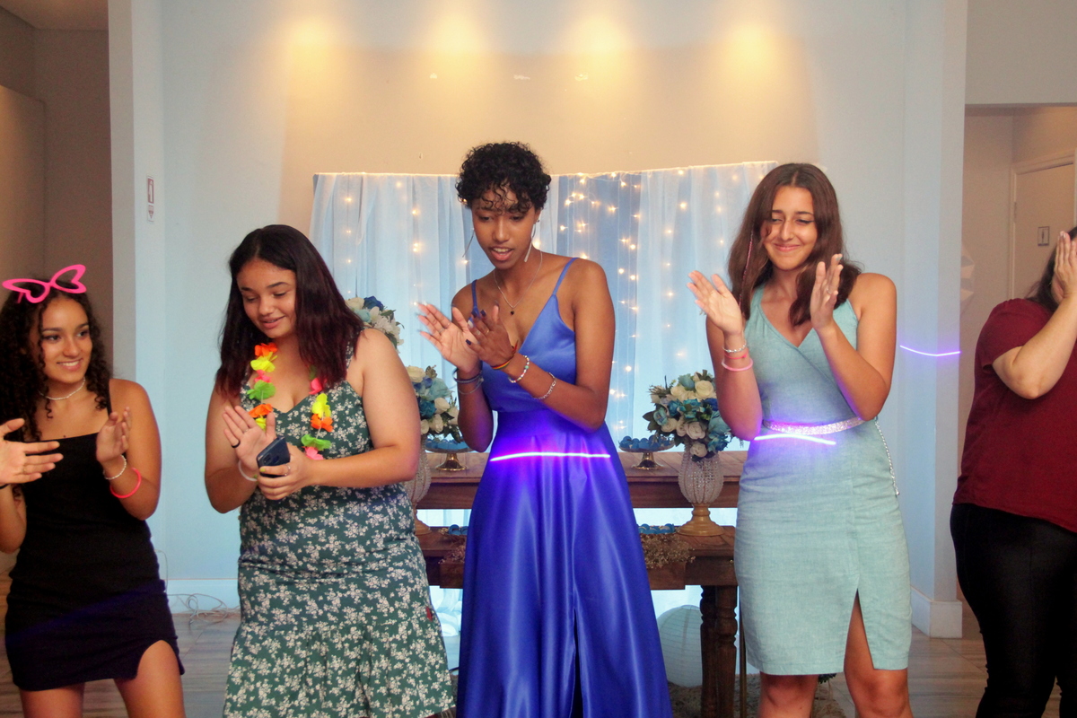 aniversario domingo - decoração azul - debutante - festa de debutante 