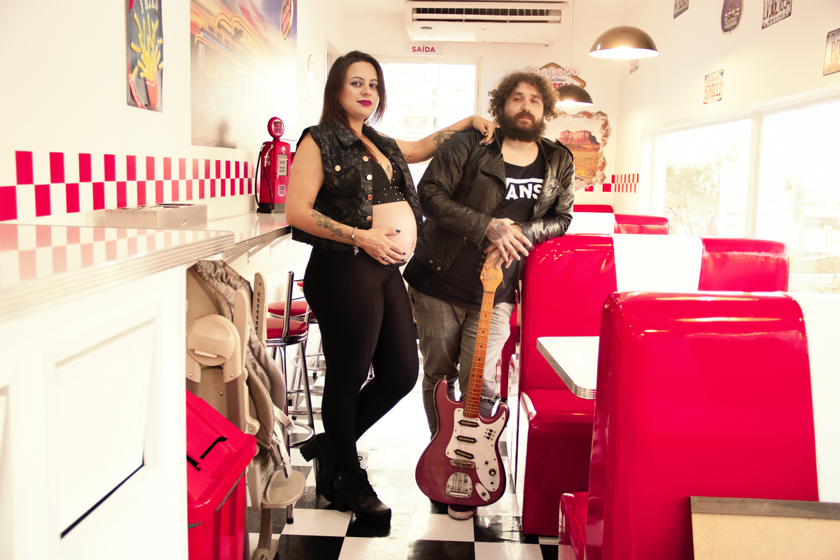 ensaio gestante- ensaio temático- gravida - ensaio gestante rock- ensaio de gestante