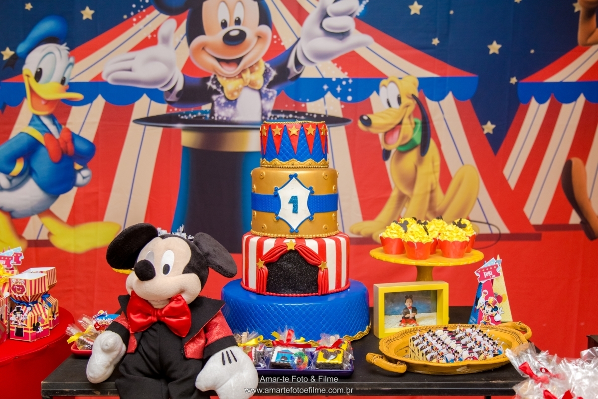 festa mickey decoração de festa infantil bolo circo do mickey